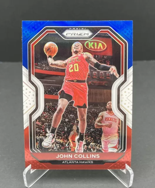 2020-21 Panini Prizm John Collins #28 Red White Blue Prizm Atlanta Hawks Nba