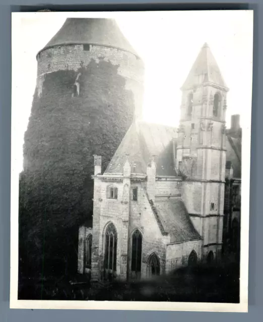 France, Châteaudun (Eure et Loir), Le Château  Vintage silver print.  Tirage a