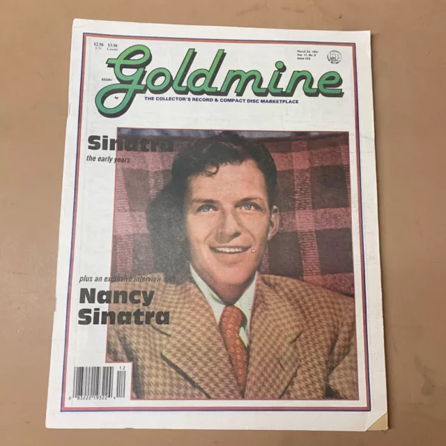 GOLDMINE MAGAZINE ISSUE 278 MARCH 22 1991 record compact disc collectors sinatra