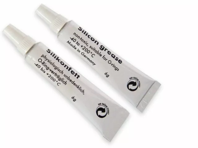 Grasa Silicona 2 X 6g para Anillos O para WMF Bosch Miele Siemens Cafeteras