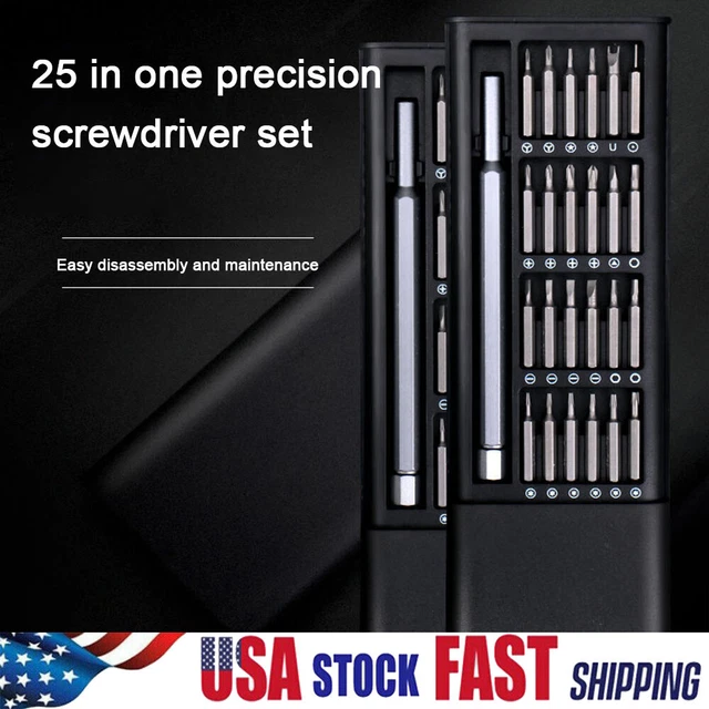 Screwdriver Set Magnetic Screw Driver Kit Bits Precision Electric Mini Tools US