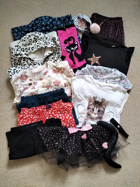 Girl's Spring/Summer Clothes Bundle, 7-8/8 Years. Next, H&M, TU, Claire's