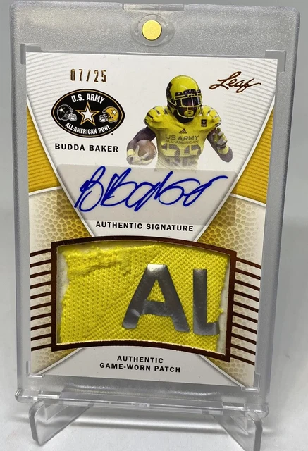 2014 Leaf US Army All-American Bowl Game 07/25 BUDDA BAKER TRUE RC Patch Auto 2014 Leaf US Army All-American Bowl Game 07/25 BUDDA BAKER TRUE RC Patch Auto