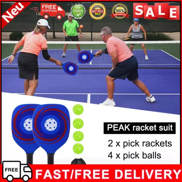 Raqueta de pickleball con 4 bolas, juegos de bolsos antideslizantes pickleball como acción