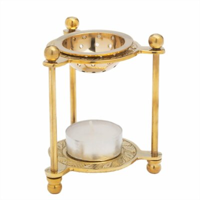 Ciotola per incenso Realizzata a Mano in Ottone Dorato NKlaus Deko 7555 