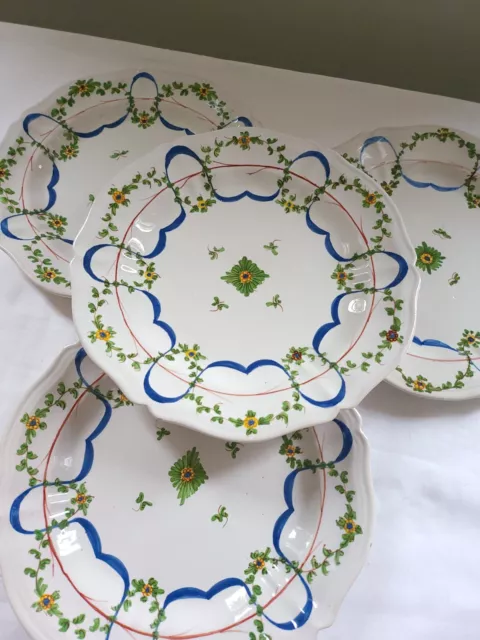 Lot De 4 Assiettes En Faience Italy