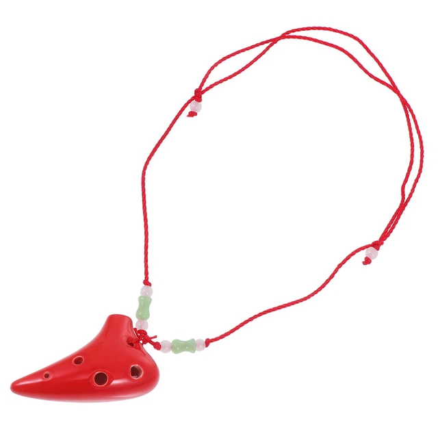 Mini Collana Piccola Da Viaggio Portatile 6 Fori Ocarina Dolomite