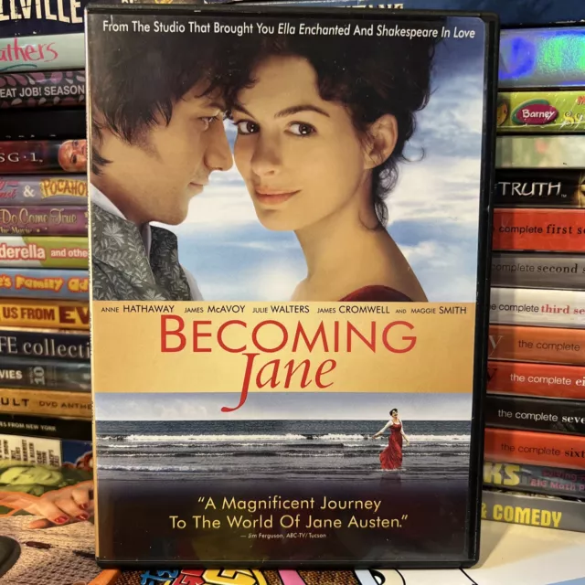 Becoming Jane Dvd Anne Hathaway James Mcavoy Austen Biopic Romance Drama Picclick