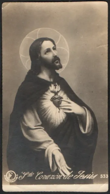 santino antico de Jesus image pieuse holy card estampa