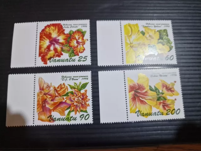 Vanuatu 1996 Sg 736-739 Hibiscus Flowers (3Rd Issue) Mnh