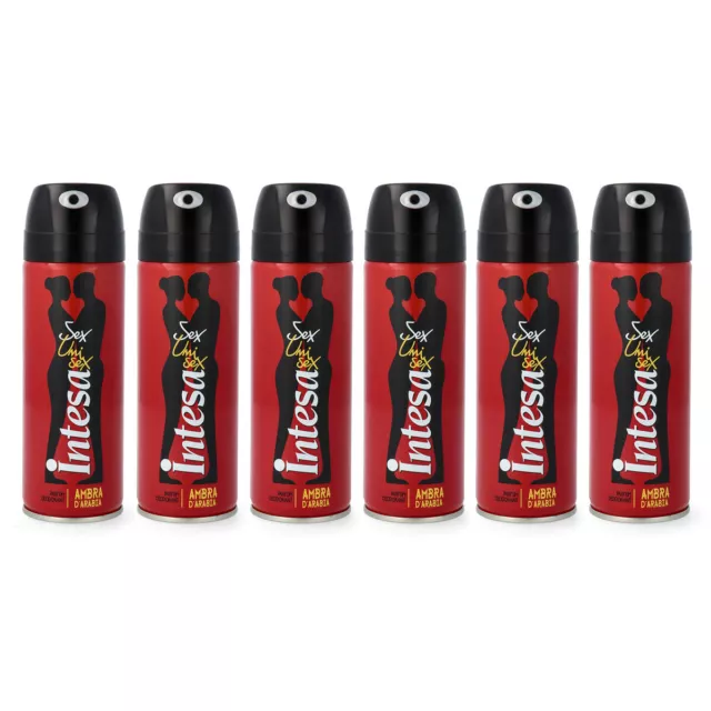 6x Intesa Unisex deospray Ambra d'Arabia Parfüm Deodorant Deo Spray 125ml