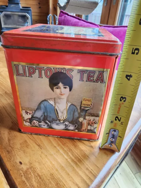 Vintage Collectible Liptons Tea Nostalgic Tin Collection Series #101