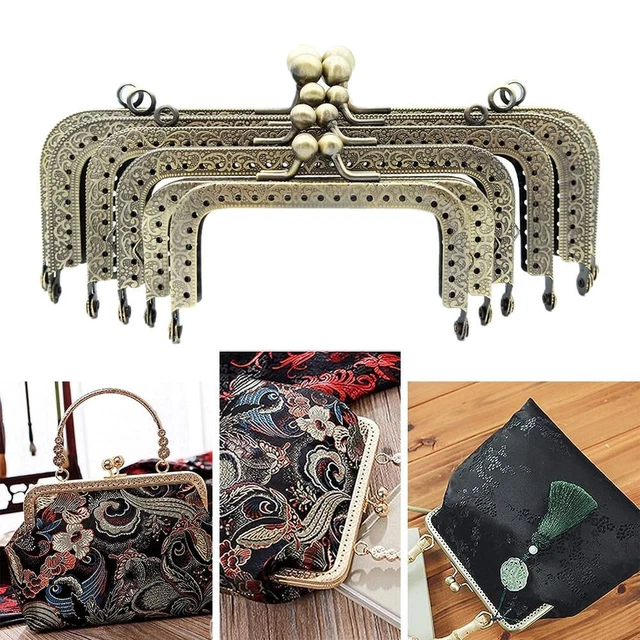 Bag Hardware Purse Clasp Frame Metal Purse Frame Bag Kiss Clasp Lock  DIY Craft