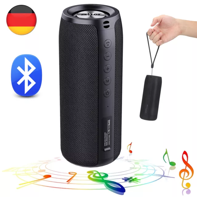 20W Tragbarer Wireless Bluetooth Lautsprecher Stereo Subwoofer SD Musicbox Bass