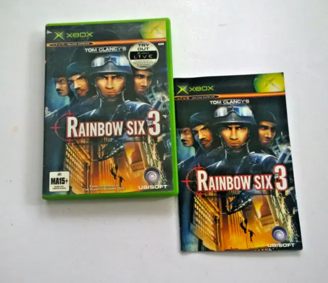 Super Clean Original Microsoft Xbox Tom Clancys Rainbow Six 3  🇦🇺 🇦🇺👊