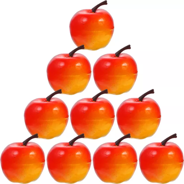 60 pz simulazione modello Apple schiuma decorazione frutta artificiale