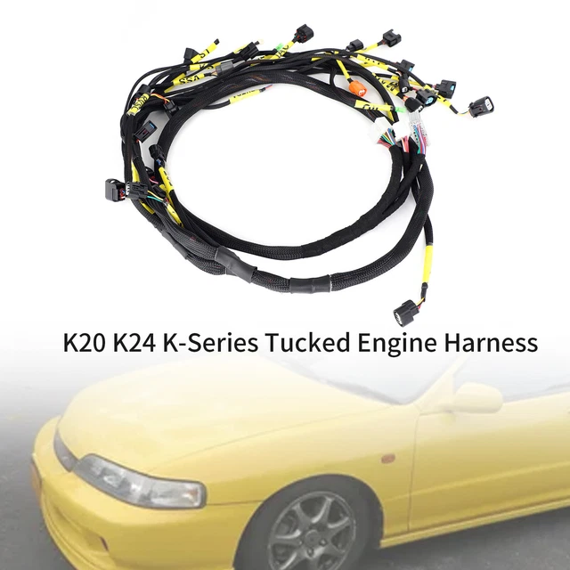 K20 K24 K-Series Tucked Engine Harness For Honda Acura K-Swap Integra CRX RE