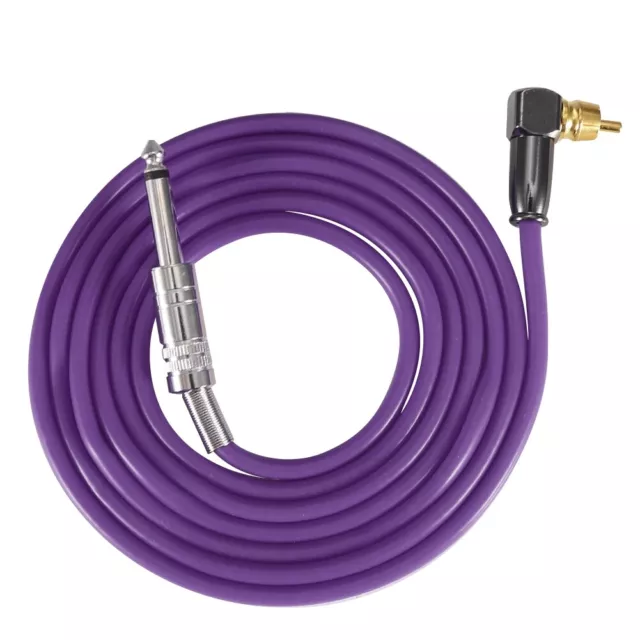 (Purple)Silicone Hook Line For 90 Degree Interface Tattoo Machine Power AGS