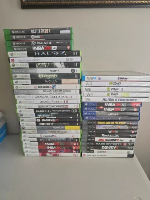 Mixed Lot of 45 Games - Xbox 360, Xbox One, PS4, PS3, Wii, Wii U