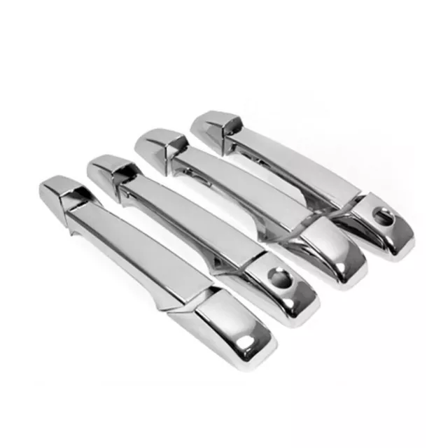 For 2007-2013 Chevy Suburban Tahoe 4Pcs Chrome Silver Door Handle Cover Covers