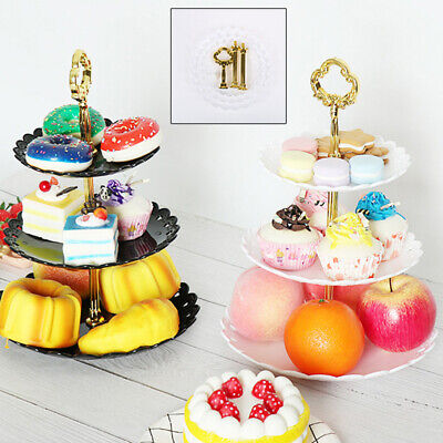 Soporte de pastel de tres capas boda fiesta postre caramelo plato de frutas decoración Tr Ge