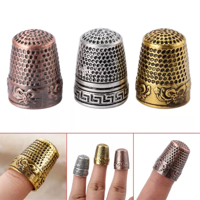 METAL METAL THIMBLE Silver Thimbles for Hand Sewing Needlework