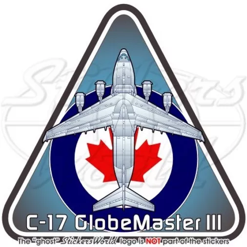 Boeing C-17 GLOBEMASTER III RCAF Canadien Armée de l'Air 95mm Vinyle Autocollant