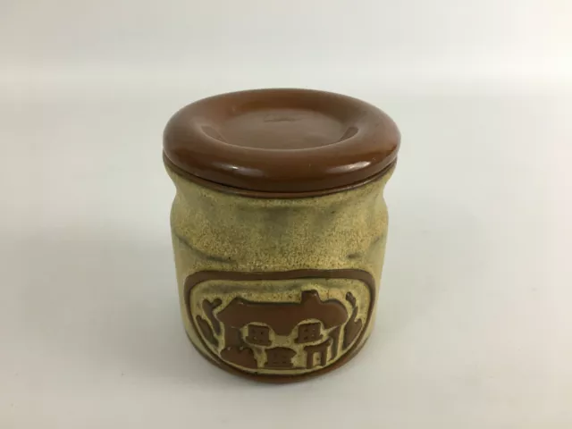 Vintage Tremar Studio Pottery Preserve Jam Marmalade Lidded Pot Cottage Design