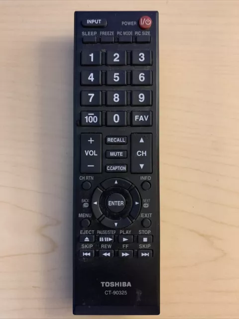Used TV Remote Control CT-90325 For Toshiba 50L2200U 37E20 22AV600 32C120U