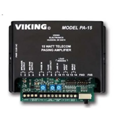 Viking electronics PA-15 15 Watt Paging Amplifier And Loud Ringer