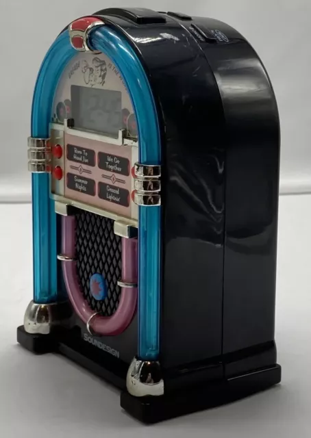 Grease Jukebox Alarm Clock Soundesign Plays 4 Songs Lights Up 3162g 2