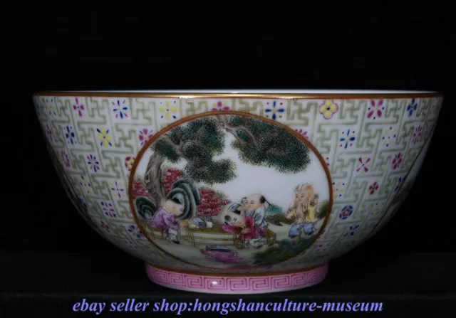 8.2 " Yongzheng China Famille rose porcelain Dynasty Tongzi Bowl Bowls