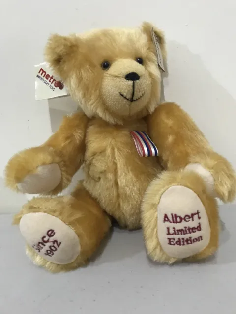 NEW BRITISH MADE 14” Jointed poseable Albert Teddy Bear Birthday Gift