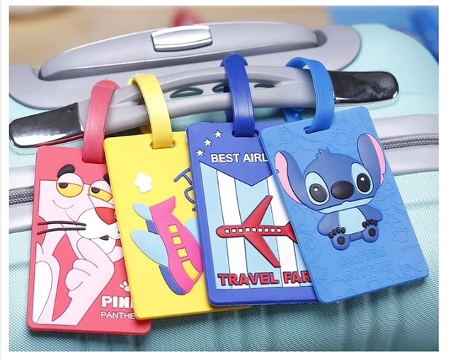 Cute Luggage Baggage Tags Suitcase Label Name Address ID Travel Cartoon Variety