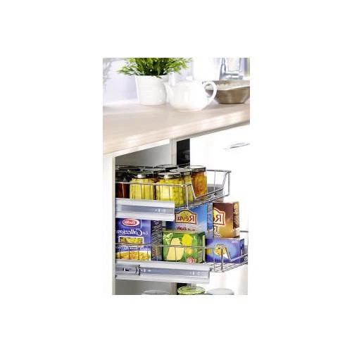 PULL OUT WIRE Basket For Kitchen Base Unit Cupboard Larder Soft Close