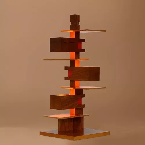 Yamagiwa Frank's Lloyd Wright Table Éclairage Taliesin 4 Cerise Véritable Japon