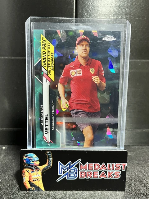 2020 TOPPS CHROME Sapphire F1 #3 Sebastian Vettel Rc Gold