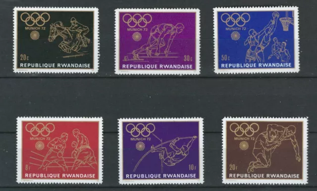 Rwandaise French  Congo Olympics Set Mnh Stamps Lot ( Rwanda 447)