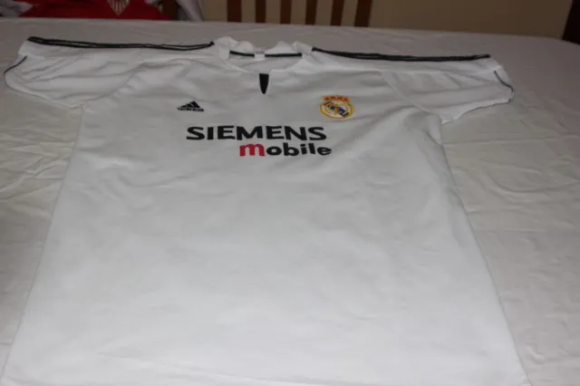 Camiseta Del Real Madrid De Marca Adidas Talla 18 Igual A L Nº 23 Beckham