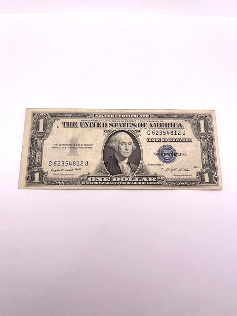 1935 g one dollar silver certificate