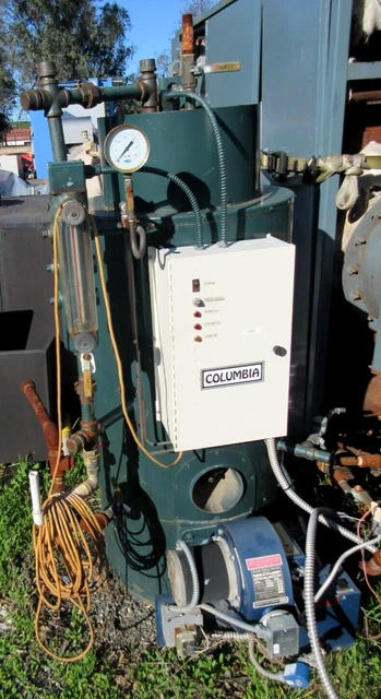 2004 Columbia Ct Series Steam Boiler 6Hp Whs.18 Max Wp150_As-Pictured_4Serious!~ 2004 Columbia Ct Series Steam Boiler 6Hp Whs.18 Max Wp150_As-Pictured_4Serious!~