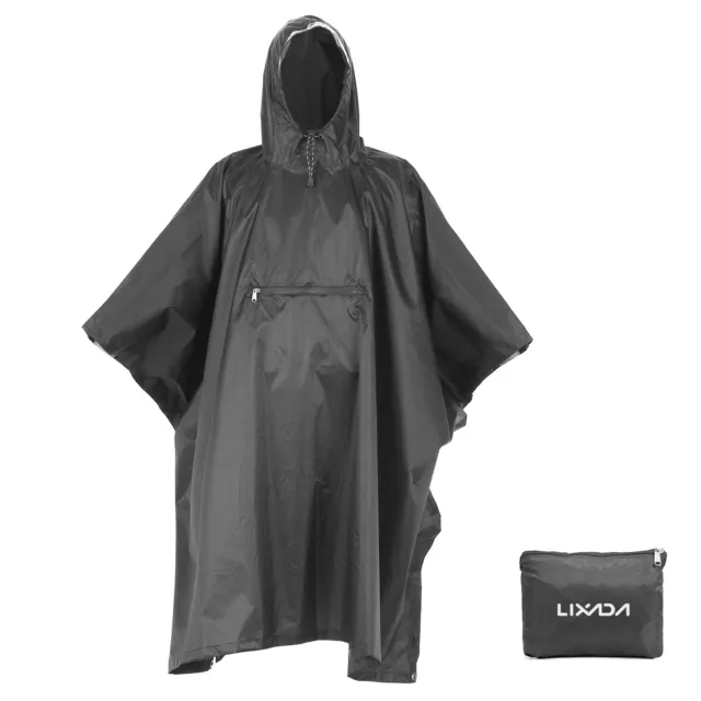 Poncho de pluie à capuche imperméable veste imperméable cyclisme K7U4