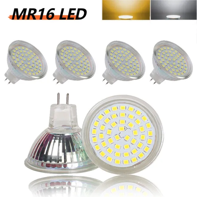 4-10X MR16 LED Leuchtmittel 3W 5W 7W Einbauspots Lampe Glas 12V GU5.3 Scheinwerf
