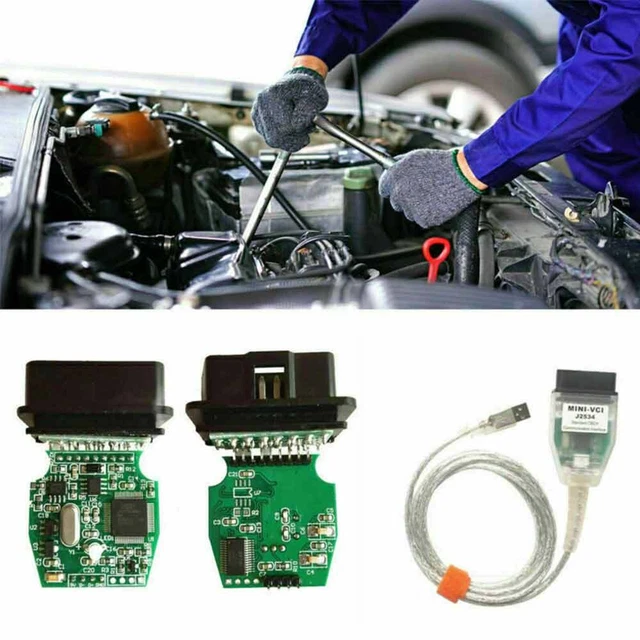 MINI VCI V18.00.008 V17.10.012 J2534 TIS Techstream Code Reader And