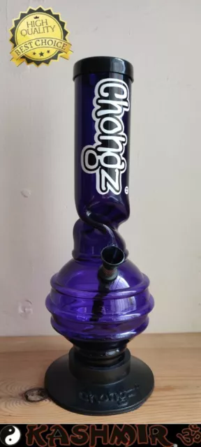Chongz "Manz" Acrylic Tobacco Bong Water pipe 30cm -Choose Colour