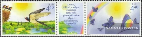 Estonia 518-519 triple strip (complete.issue.) unmounted mint / never hinged 200