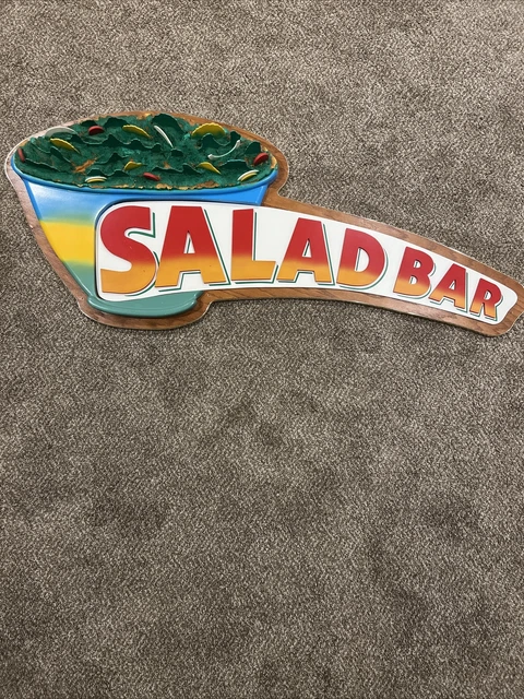 CHUCK E. CHEESE’S Salad Bar Sign $200.00 - PicClick