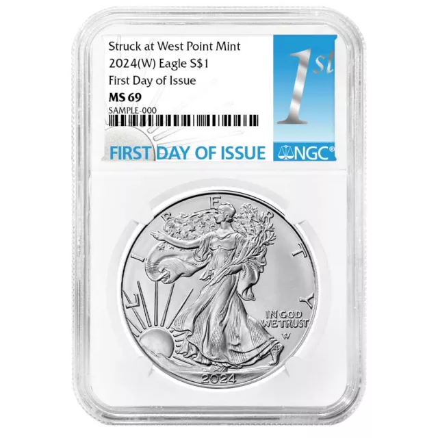 2024 (W) $1 American Silver Eagle NGC MS69 FDI First Label