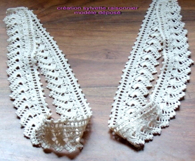 Napperon Crocheté Artisanal Français - Écru Clair 41cm - Les Collections De Crinolines