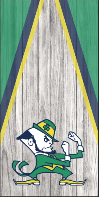 Notre Dame Fighting Irish (2PCS) Cornhole Board Wraps Decals Vinyl Sticker